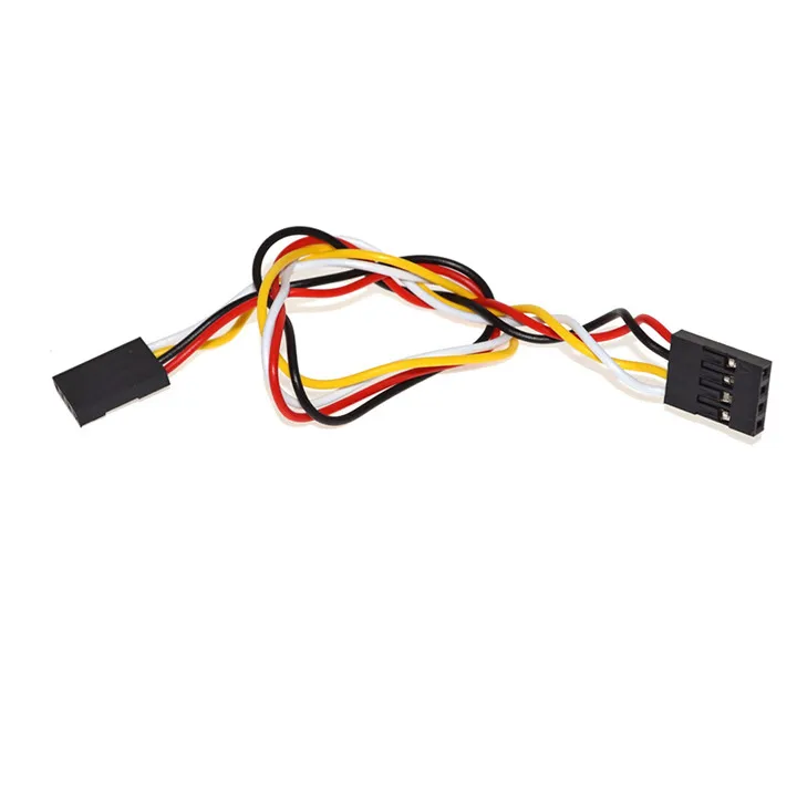 4-poliger DuPont Line 2,54 mm 20 cm weiblicher zu weiblicher Pitch-Doppelbrückendraht für PCB-Stromverlängerungskabel